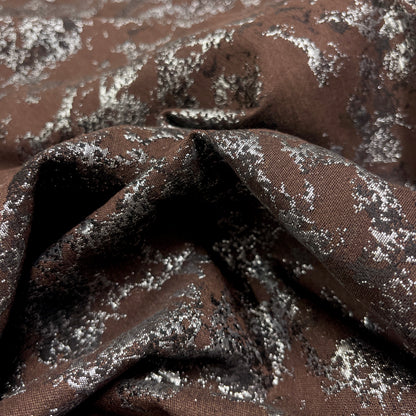 Floral jacquard – Laminated brown