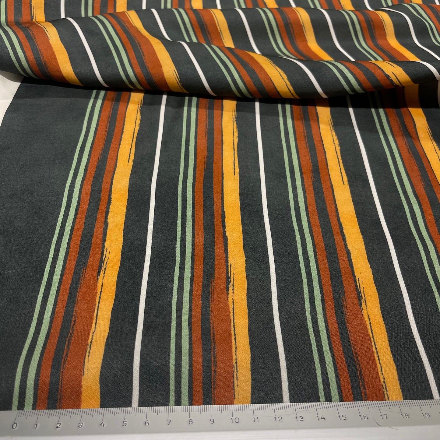 Viscosa Satin Righe Multicolor
