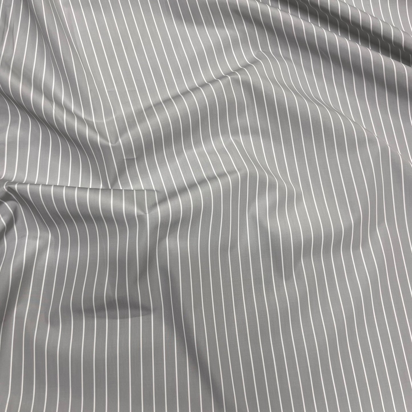 Cotone Popeline Riga Grigio