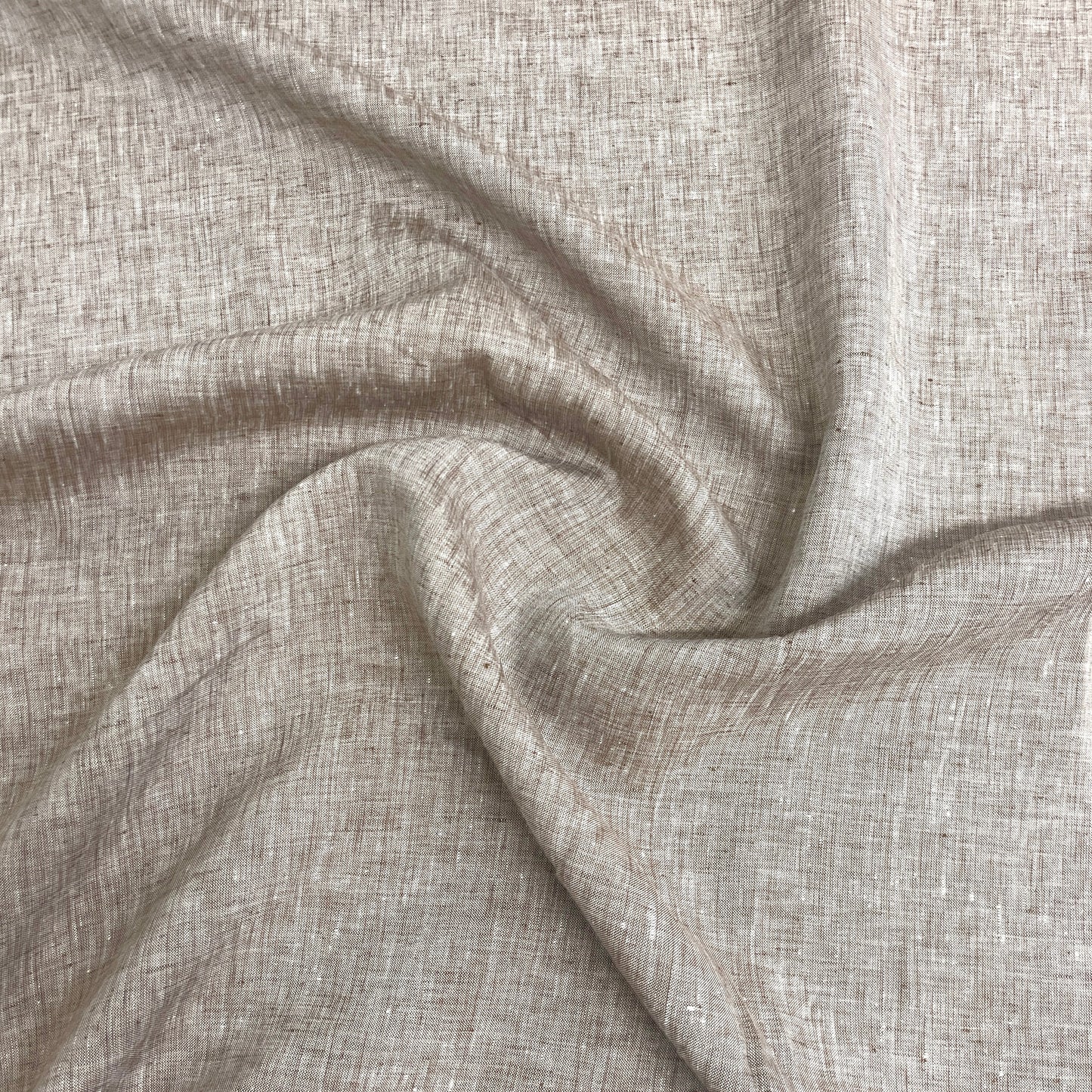 Puro Lino Melange Marrone Naturale