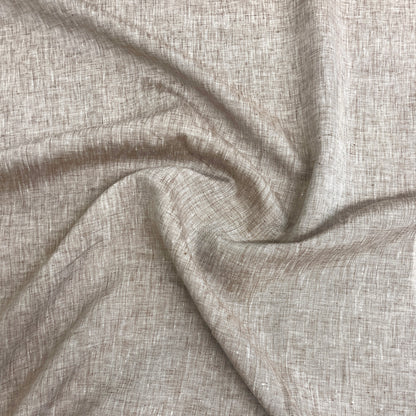Puro Lino Melange Marrone Naturale