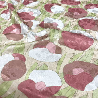 Seta Jacquard Floreale Rosa – 2,50 × 1,40 m