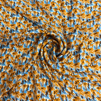 Seta Crepe de Chine Fantasia Tropicale – 1,60 × 1,40 m