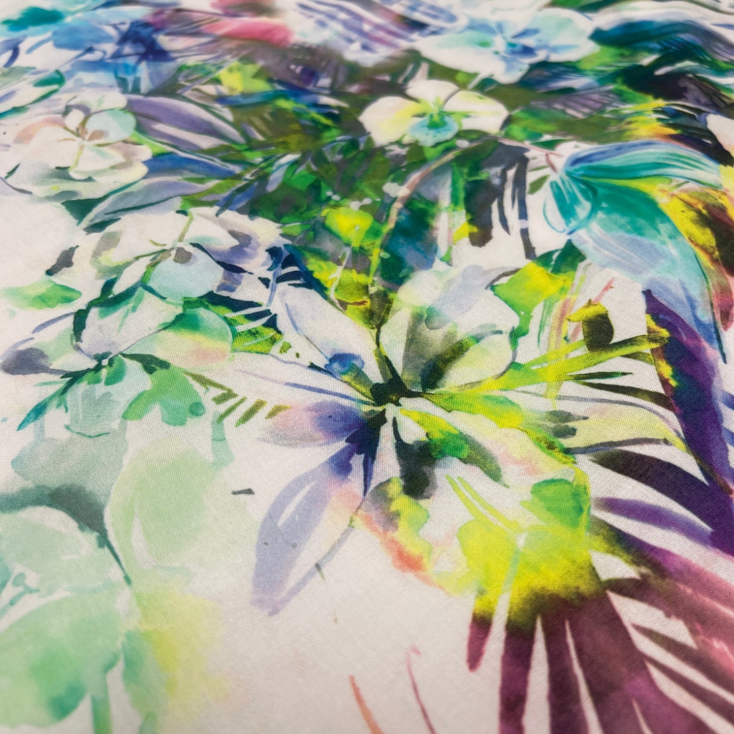 Cotone Fantasia Tropicale Acquerello 2