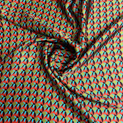 Raso di Seta Ungaro Geometrico – 1,30 × 1,40 m