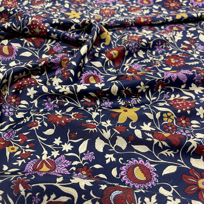 Viscosa Satin Liberty Blu Notte