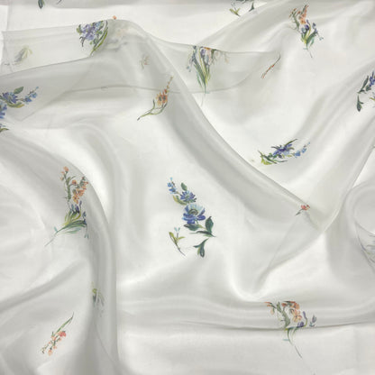 Organza di Seta - Micro Floreale