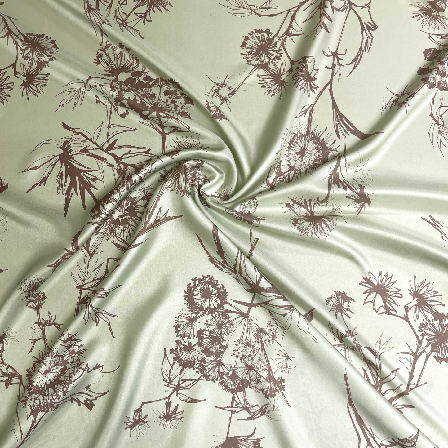 Twill di Seta Fantasia Botanica Salvia