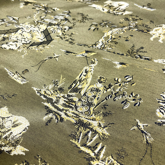 Cotton Jacquard - CD Toile de Jouy Gold