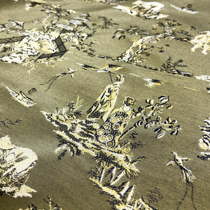 Jacquard Cotone - CD Toile de Jouy Oro