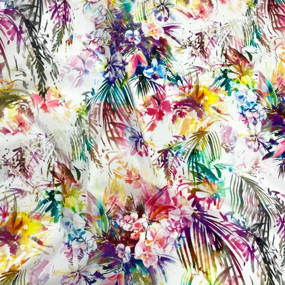Cotone Fantasia Tropicale Acquerello 1