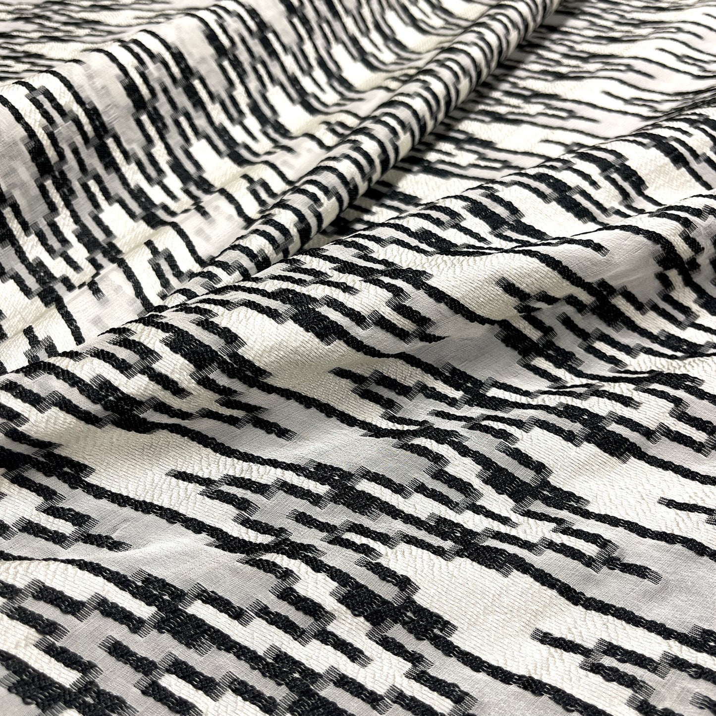 Fil Coupé Jacquard Floreale Lurex Acquamarina