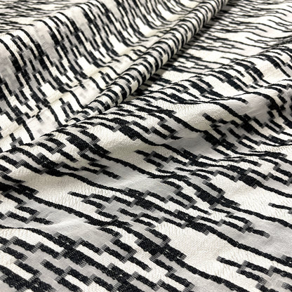 Fil Coupé Jacquard Floreale Lurex Acquamarina