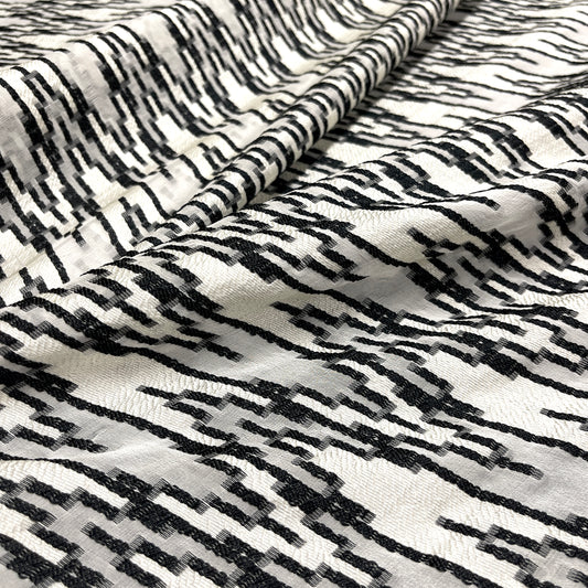 Fil Coupé Jacquard Floreale Lurex Acquamarina