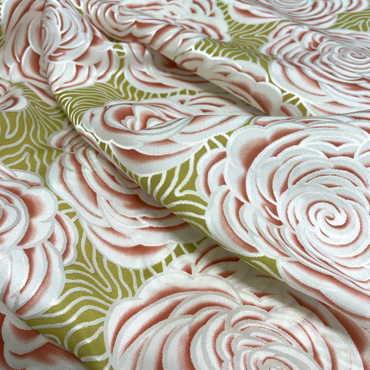 Seta Jacquard Floreale Rosa Cipria – 2,00 × 1,40 m