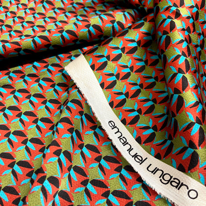 Raso di Seta Ungaro Geometrico – 1,30 × 1,40 m