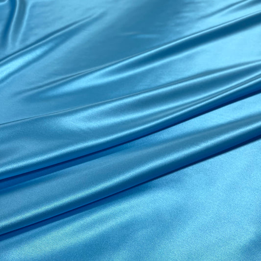 Turquoise Silk Satin
