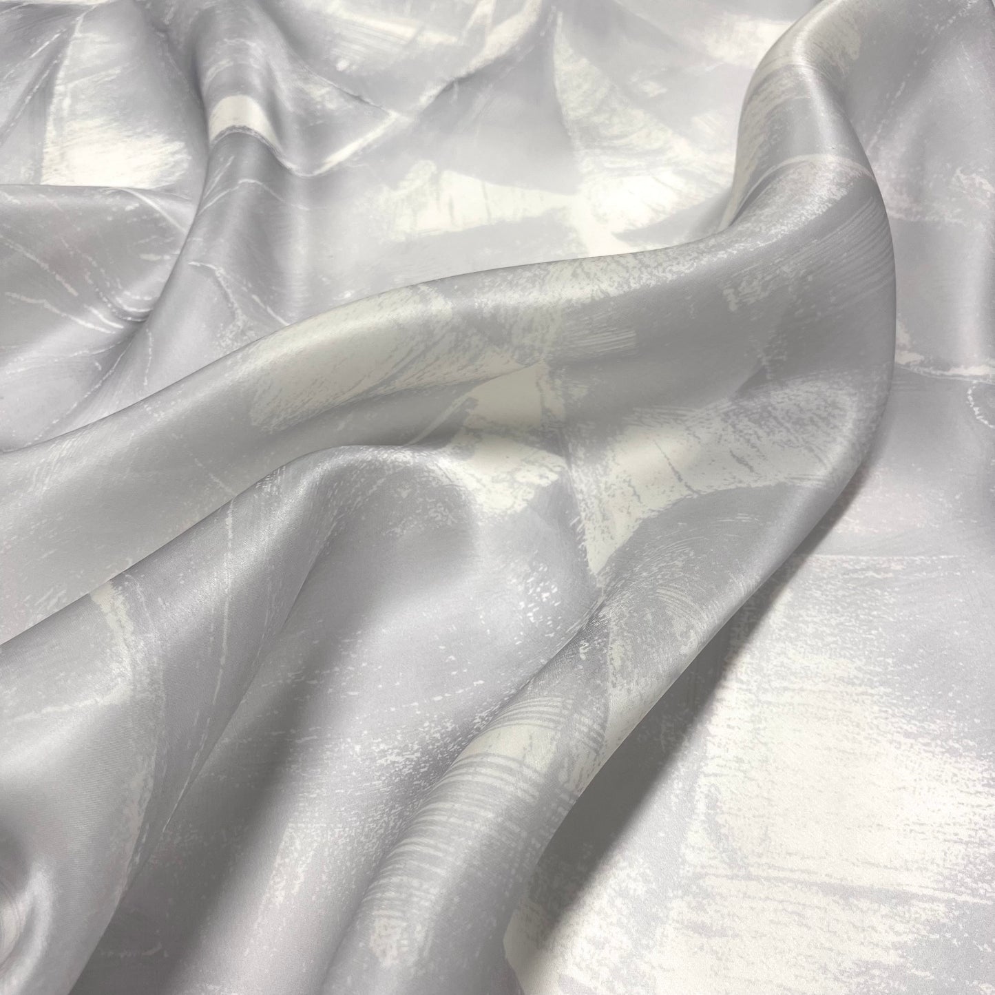 Organza di Seta – Astratto Grigio
