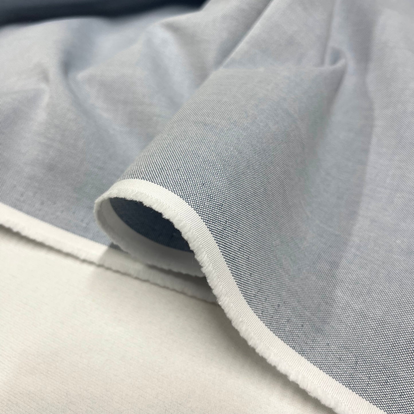 Cotone Oxford American Azzurro