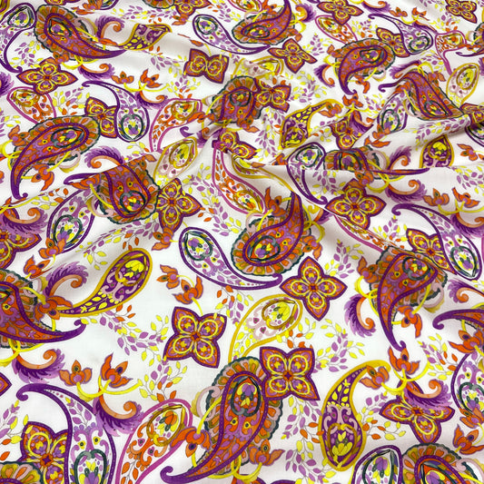Cotone Leggero-Paisley multicolor