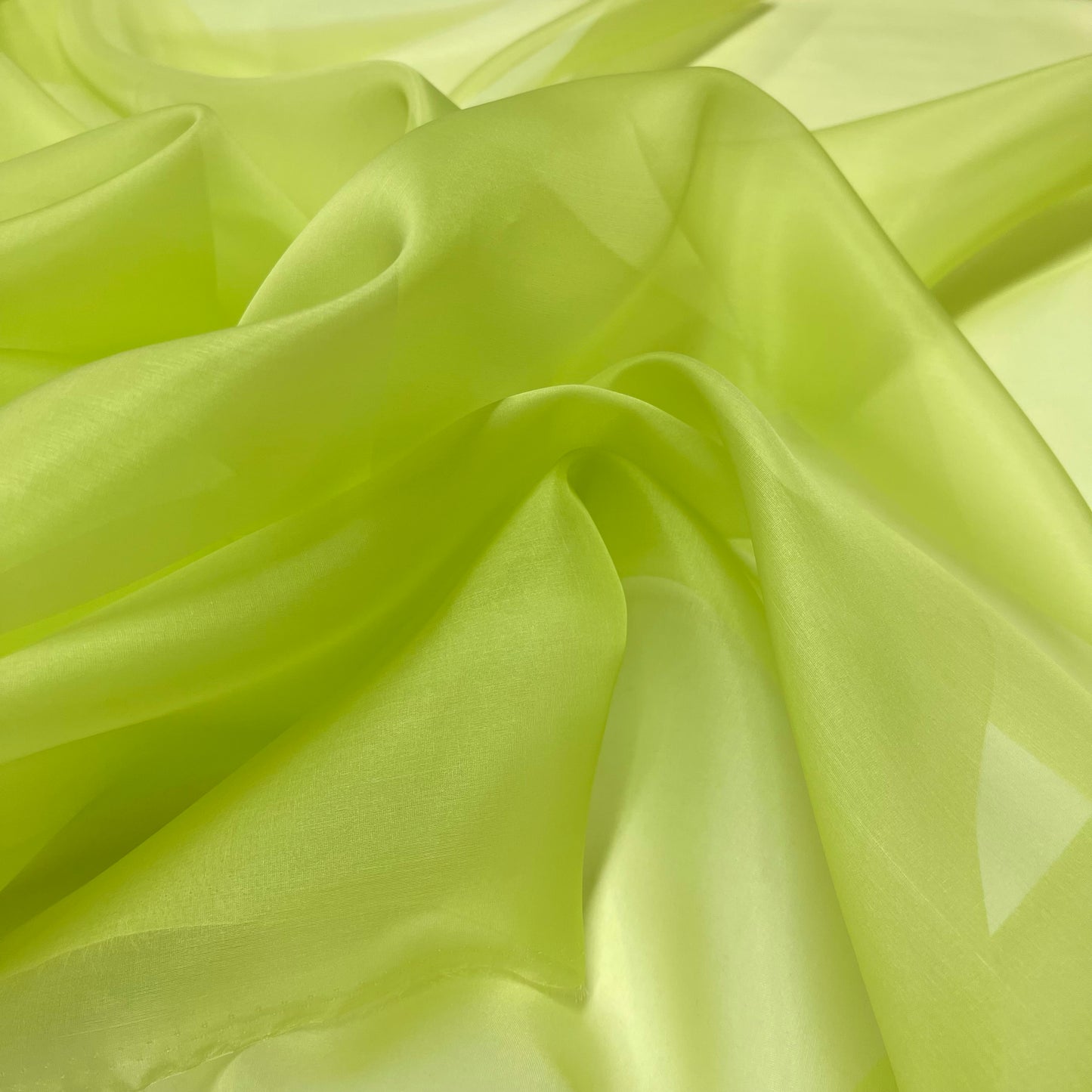 Organza di Seta – Verde Lime Chiaro