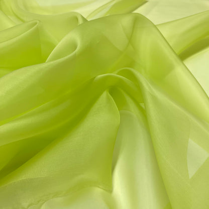 Organza di Seta – Verde Lime Chiaro