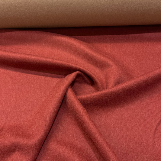 Reversible Alpaca - Double-Sided Bordeaux and Beige