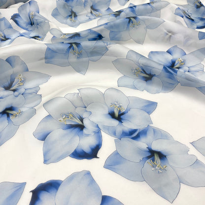 Silk Organza – Maxi Blue Floral