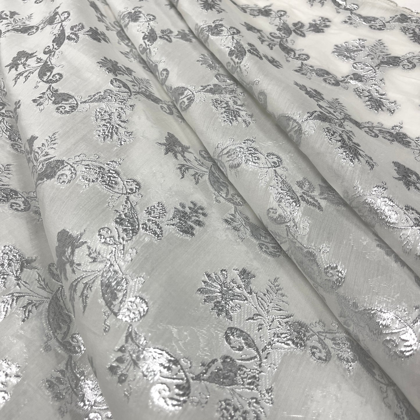 Fil Coupé Seta e Cotone -  Lurex Damascato