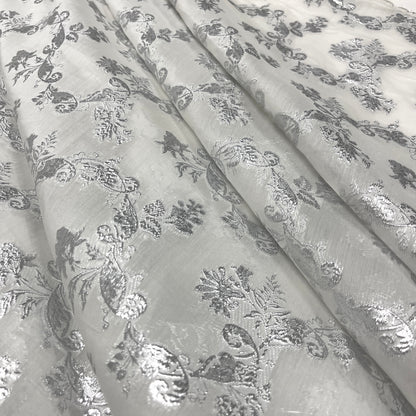 Fil Coupé Seta e Cotone -  Lurex Damascato
