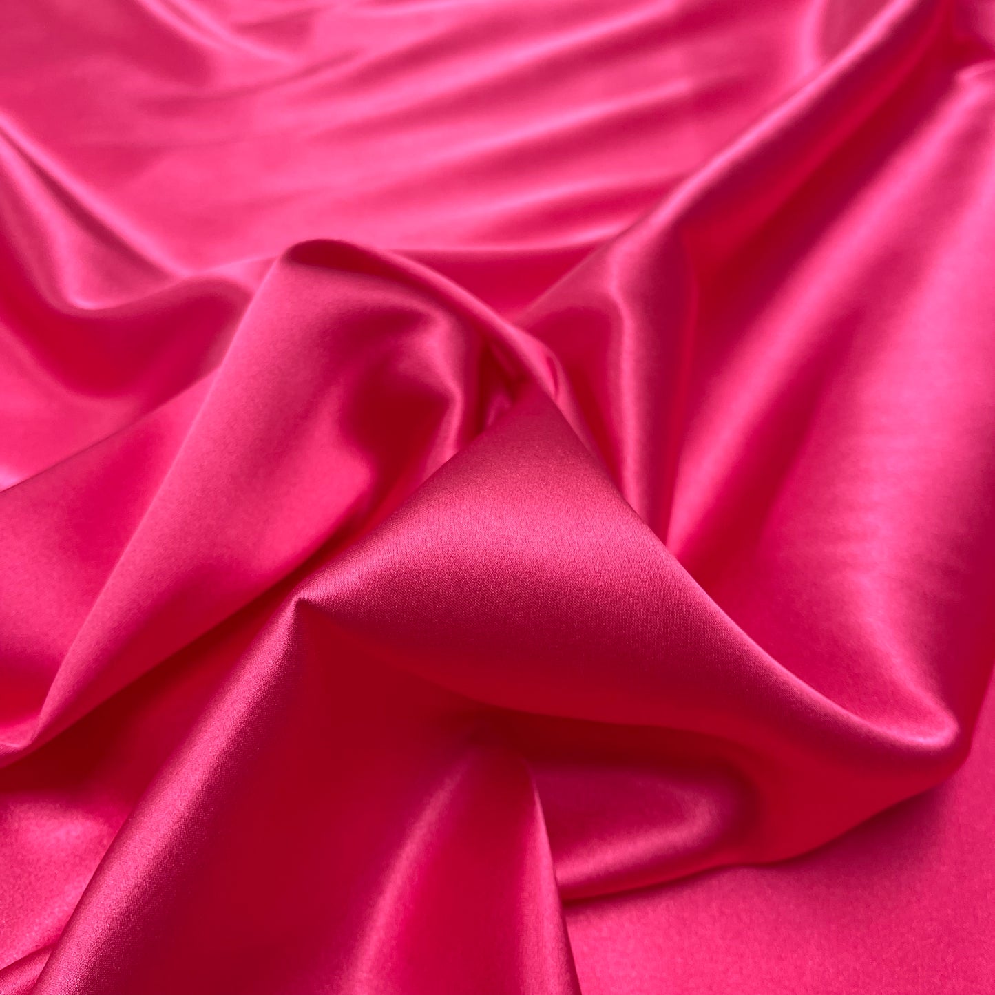 Raso di Seta Elasticizzato Fucsia