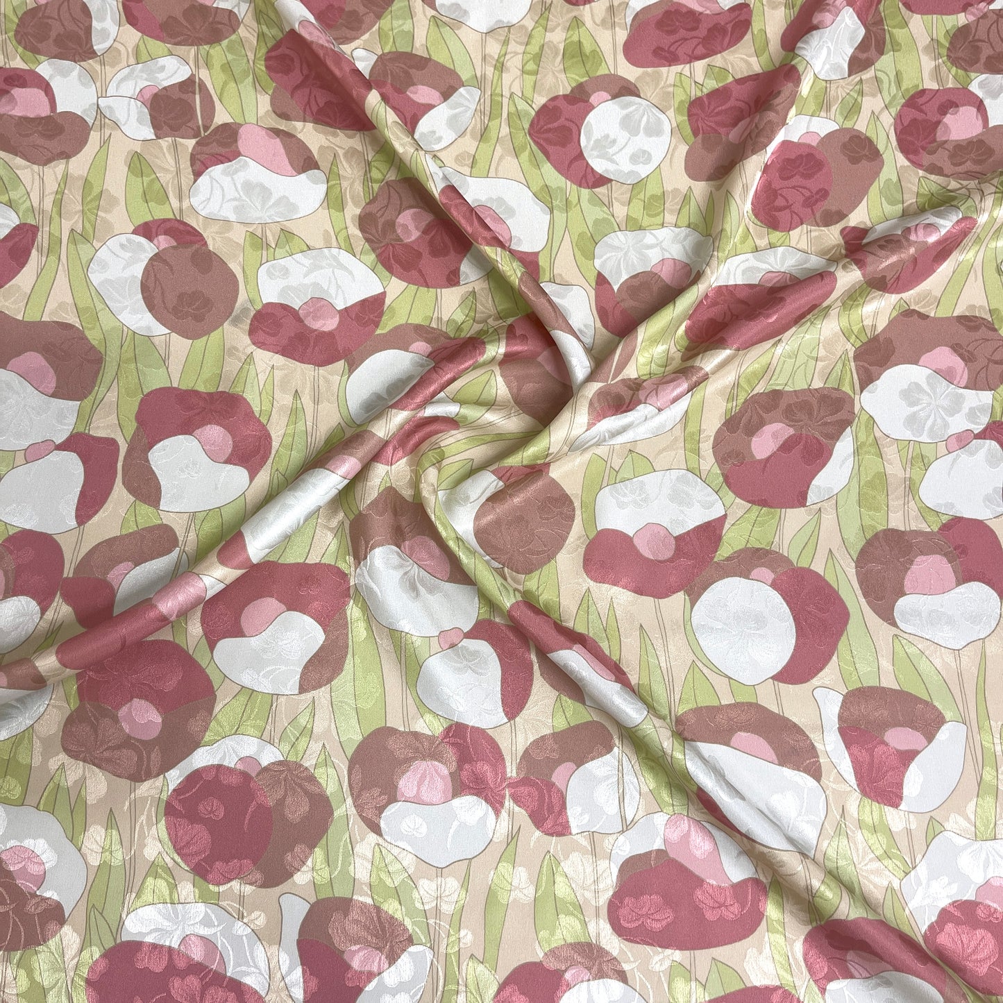 Seta Jacquard Floreale Rosa – 2,50 × 1,40 m