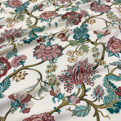 Viscosa Crepe Floreale Orientale