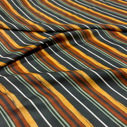 Viscosa Satin Righe Multicolor