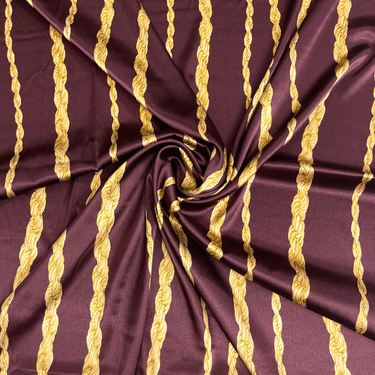 Stretch Silk Satin Gold Ropes - 1.50 x 1.40 m