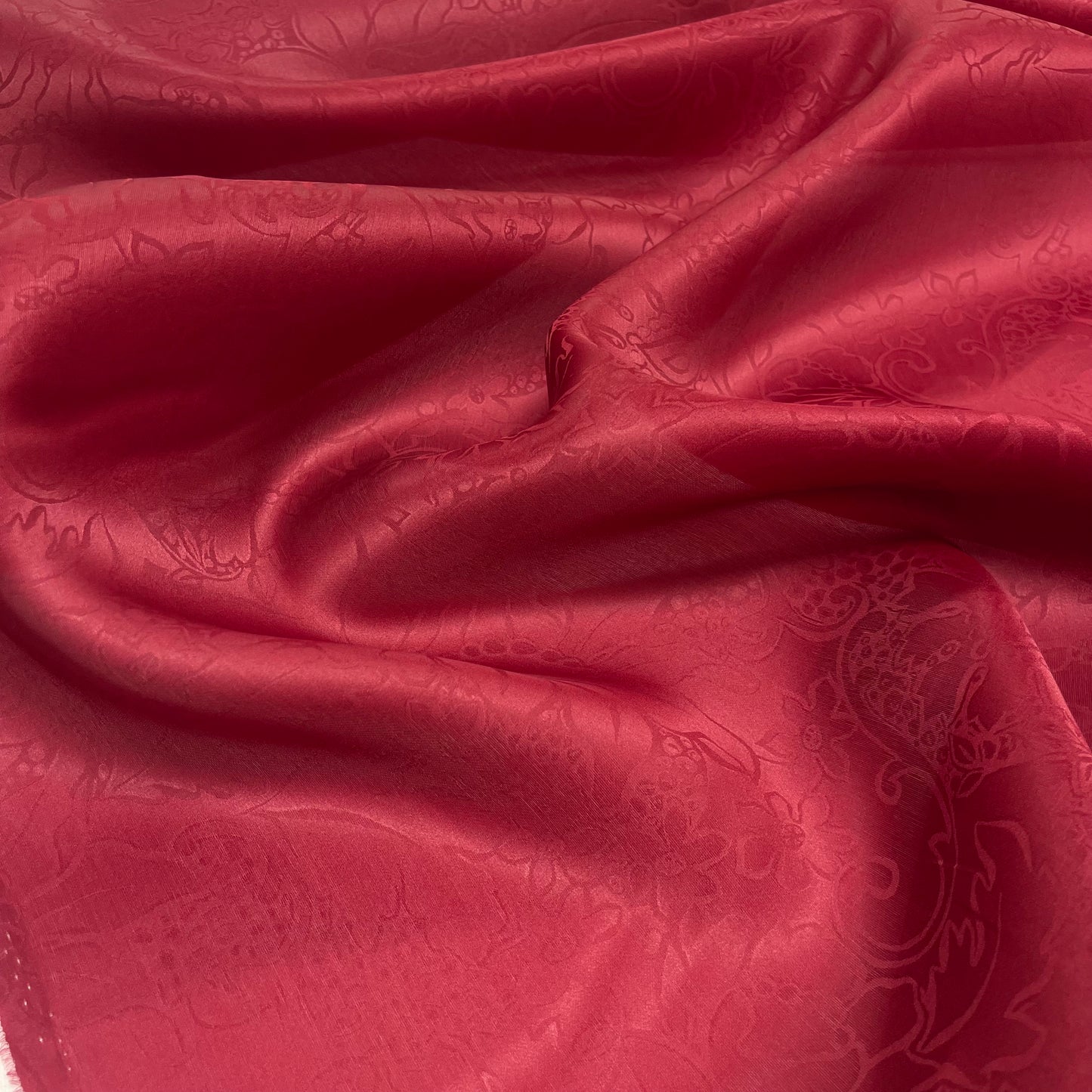 Double Silk Jacquard Organza – Bordeaux
