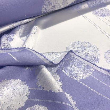 Viscose Cady Jacquard - Lilac Flowers