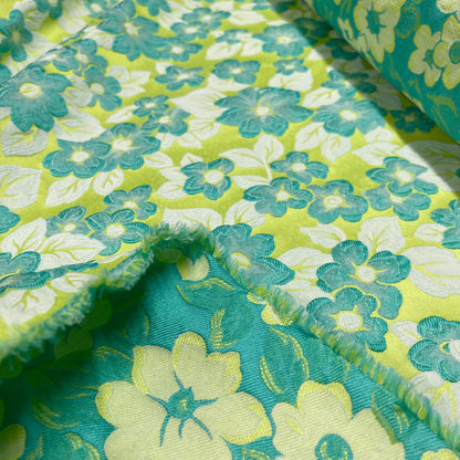 Floral Jacquard – Lime Green