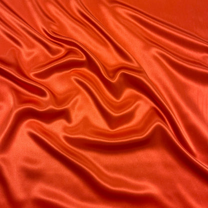 Orange Silk Satin
