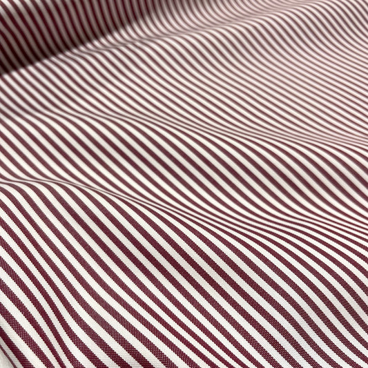 Cotone a Righe  Bordò 0.3