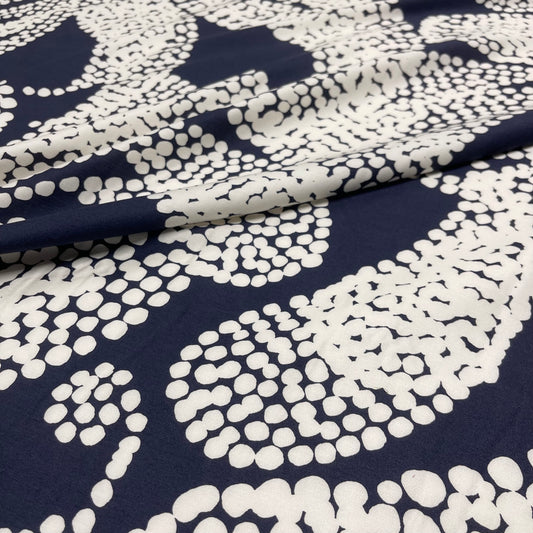 Viscosa Satin Blu