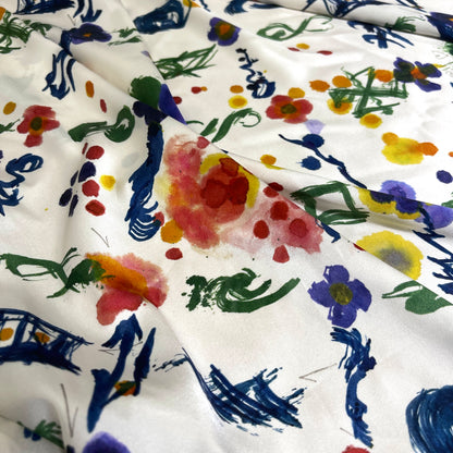 Raso di Seta Elasticizzato Artistica Multicolor – 1,80 × 1,40 m