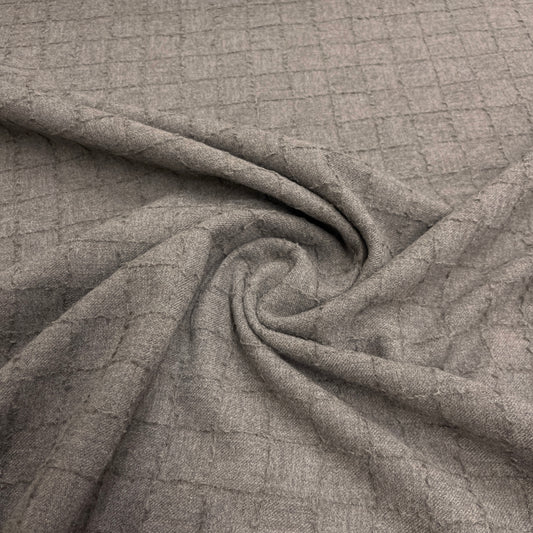 Lana e Cashmere Jacquard – Grigio