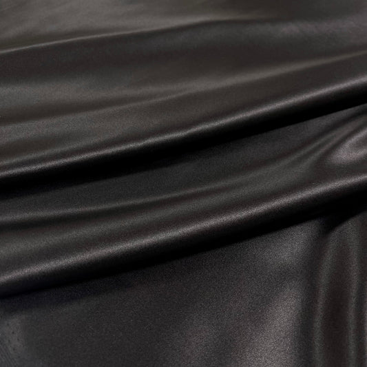 Black Silk Satin