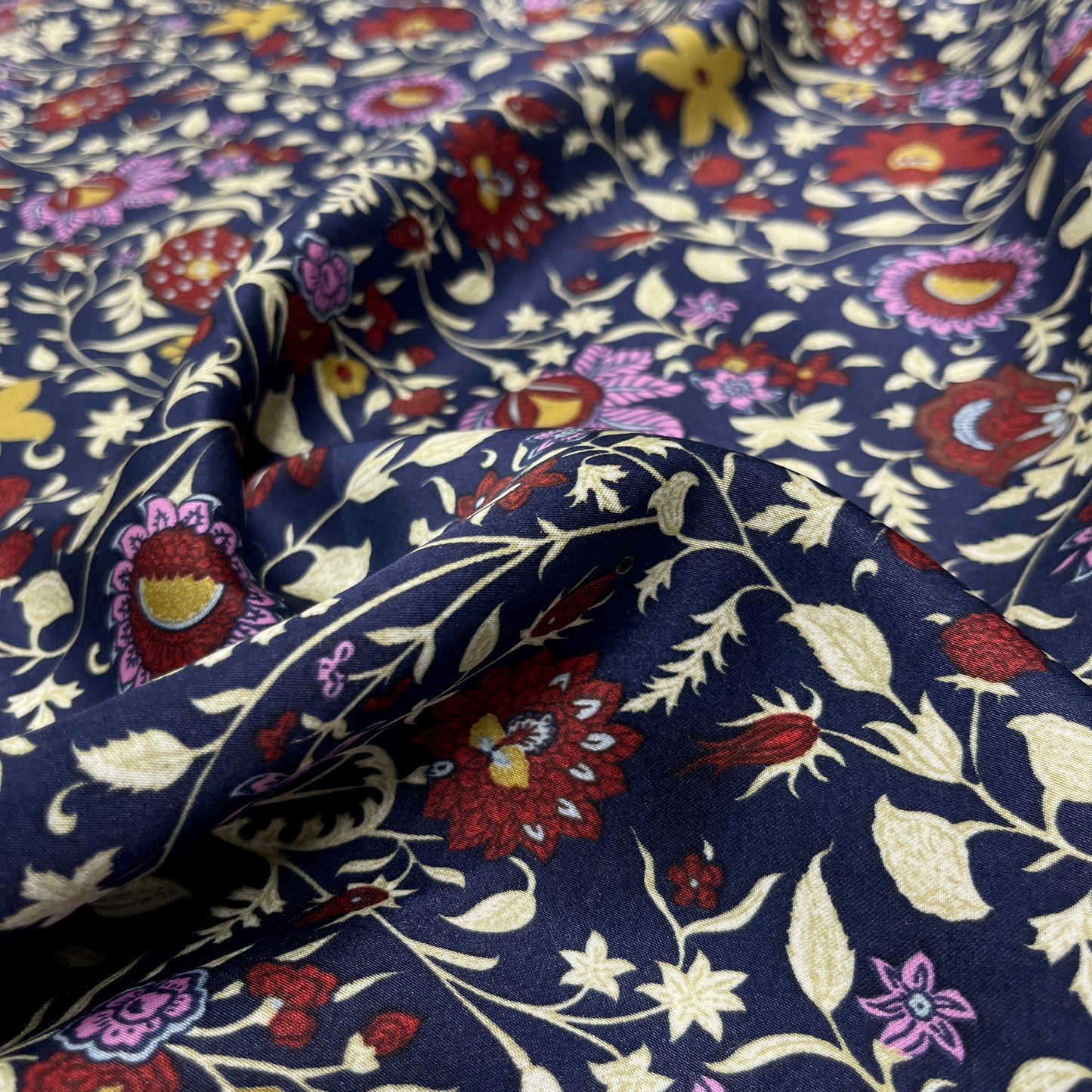 Viscosa Satin Liberty Blu Notte