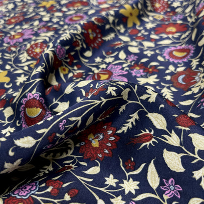 Viscosa Satin Liberty Blu Notte