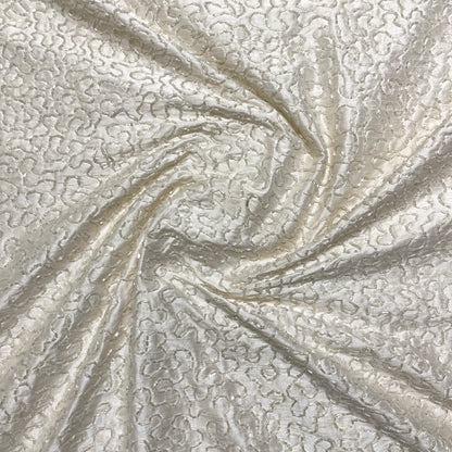 Couture Ivory Embroidered Silk Shantung