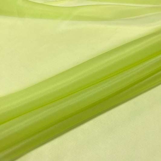 Organza di Seta – Verde Lime Chiaro