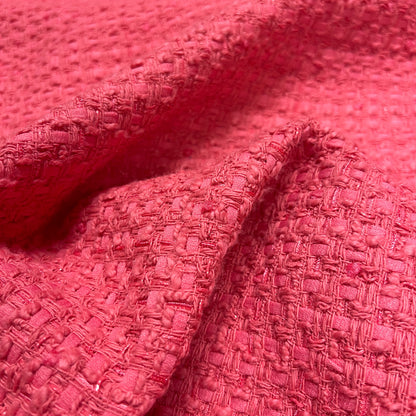 Coral Cotton Tweed