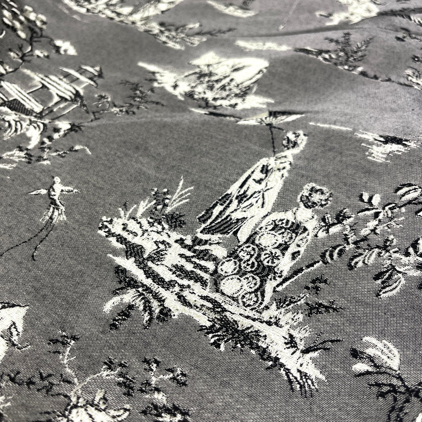 Jacquard Cotone - CD Toile de Jouy Grigio